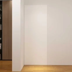 Panneau mural de douche Blanc 90 x 210 cm mural aluminium - Étanche, durable et facile à nettoyer