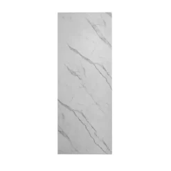 Panneau mural de douche effet blanc marbre 120 x 210 cm mural aluminium - Étanche, durable et facile à nettoyer
