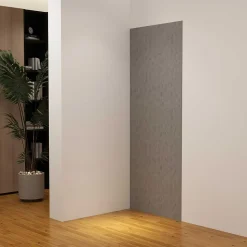 Panneau mural de douche Gris 90 x 210 cm mural aluminium - Étanche, durable et facile à nettoyer