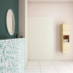 Panneau mural de douche Ivoire 100x210cm,Panneaux muraux salle de bain habillage mural aluminium