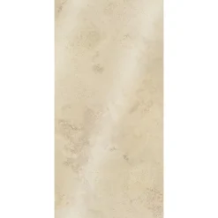 Panneau mural de salle de bains l.100 x H.210 cm, effet pierre beige, Schulte DecoDesign