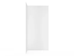 Panneau mural de salle de bains l.100 x H.210 cm, blanc effet structuré, Schulte Décodesign vendu par 2