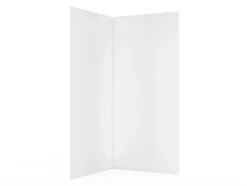 Panneau mural de salle de bains l.100 x H.210 cm, blanc effet structuré, Schulte Décodesign vendu par 2