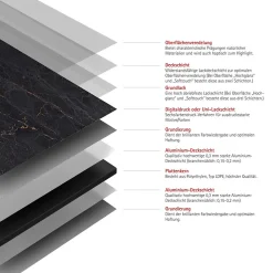 Panneau mural de salle de bain l.150 x H.255 cm, marbre anthracite et or, Schulte DécoDesign