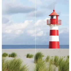 Panneau mural de salle de bains l.90 x H.210 cm, phare en angle, Schulte Décodesign photo vendu par 2