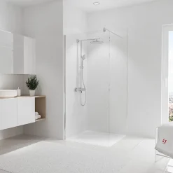 Panneau mural de salle de bains l.90 x H.210 cm, blanc à combiner, Schulte DécoDesign Photo