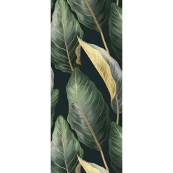 Panneau mural de salle de bains l.100 x H.255 cm, motifs feuilles bananier, Schulte DecoDesign