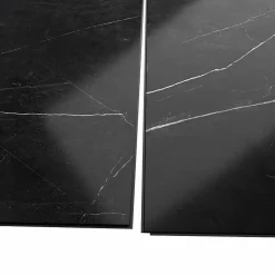 Panneau Mural Douche SPC/PVC Décor Marbre Noir satiné - 90x260cm - 2,34M²