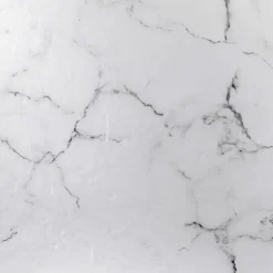 Panneau mural pour salle de bain resine effet marbre blanc 250x120 cm Natte d'etancheite periferique integree