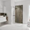 Panneau mural salle de bains 100 x 210 cm, Schulte DécoDesign Décor, bois veilli