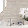 panneaux muraux douche - dalle pvc dumawall+ travertino 37,5 cm ht x 65 cm lg - lot de 8 plaques - 1,95 m2