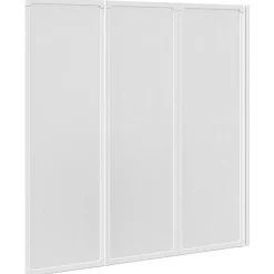 Pare baignoire à 3 volets rétractables (117x120 cm - Blanc)