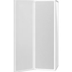 Pare baignoire à 3 volets rétractables (141x132 cm - Blanc)