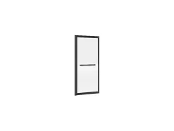 Pare baignoire coulissant noir mat avec porte serviette - 100x140 cm - WAIMEA