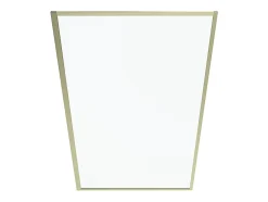 Pare baignoire doré style art déco - 80 x 140 cm - Verre trempé - BRADENTON