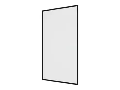 Pare baignoire noir mat style industriel - 70 x 140 cm - Verre trempé - BRADENTON