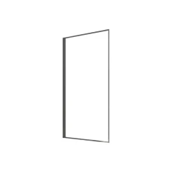 Pare Baignoire Rabattable 75x130 cm - Aluminium Gun Metal et Verre Trempé 4 mm