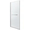 Pare-baignoire 1 volet verre transparent anticalcaire GoodHome Nubia H. 150 x l. 95 cm