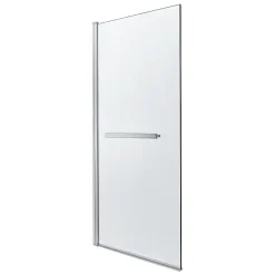 Pare-baignoire 1 volet verre transparent anticalcaire GoodHome Nubia H. 150 x l. 95 cm