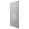 Pare-baignoire 1 volet verre gris fumé anticalcaire GoodHome Nubia H. 150 x l. 95 cm