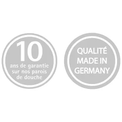 Pare-baignoire 2 volets, 112 x 140 cm, verre transparent anticalcaire 5 mm, profilé noir, Schulte