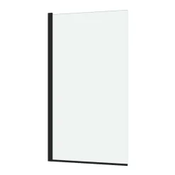 Pare-baignoire 130 x 70 cm noir mat Essentiel Galedo