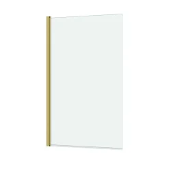 Pare-baignoire 120 x 70 cm or brossé Essentiel Galedo