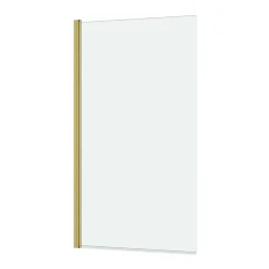 Pare-baignoire 130 x 70 cm or brossé Essentiel Galedo
