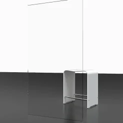 Pare-baignoire 80 x 140 cm, Schulte, paroi de baignoire 1 volet pivotant, verre transparent anticalcaire, gun metal