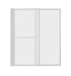 Pare-baignoire blanc 2 volets relevable Atelier du bain