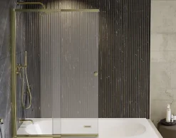 Pare-baignoire Easy Slide Gold 100x150H