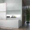 Pare-baignoire effet bois 1 volet relevable Atelier du bain