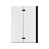 Pare-baignoire Elara - Pliable - 2 Volets - 100x140 - Transparent - 5mm - Noir Mat