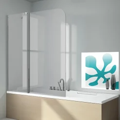 Pare-baignoire fixe et pivotant RITA 120 x 150 cm