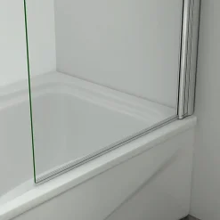 Pare-baignoire pivotant - 70 x 130 cm - Verre trempé 5 mm anticalcaire - Écran de baignoire moderne