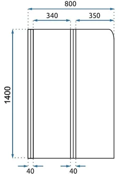 Pare-Baignoire Pliant REA Agat-2 80