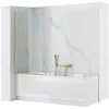 Pare-Baignoire REA Elegant Brushed Gold 80