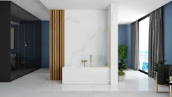 Pare-Baignoire REA Elegant Brushed Gold 80