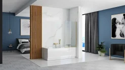Pare-Baignoire REA Elegant Brushed Gold 70