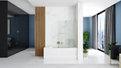 Pare-Baignoire REA Fabian Brushed Gold 100