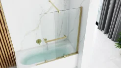 Pare-Baignoire REA Fabian Brushed Gold 100