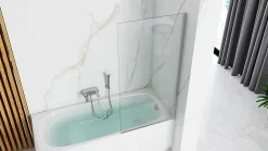 Pare-Baignoire REA Lagos Fix 70 Chrome