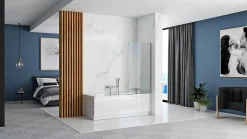 Pare-Baignoire REA Lagos Fix 70 Chrome