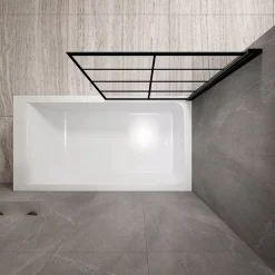 Pare-Baignoire REA Lagos-1 Fix 70 Black