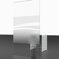 Pare-baignoire Schulte - 125x140 cm - paroi de baignoire réversible - pliant - 3 volets pivotants - verre Liane - alu-argenté