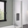Pare-bain fixe Kinedo Columba 1 volet relevable 75x150 blanc