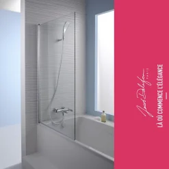 Pare-bain JACOB DELAFON Struktura 1 volet pivotant chrome