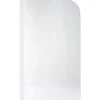 Pare-bain réversible 1 volet pivotant à 180 en verre trempé 6mm profilé alu SANINDUSA Aquarela 80x140 verre cristal profilé blanc