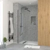 Paroi de douche à l'italienne H.195 x l.60 cm, ép. 5 mm, profilé noir, Galedo Essentiel
