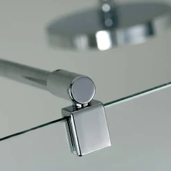 Paroi de douche à l'italienne l.120 x H.200 cm, Walk In, verre transparent anticalcaire, profilé chromé, Schulte Masterclass Espace 8 T